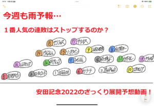 安田記念2022のざっくり展開予想動画！